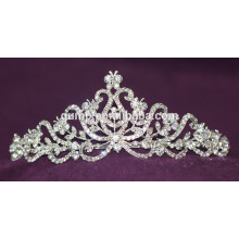 Art- und Weisequalitäts-Legierungs-kundenspezifische glänzende Kristallbrautkrone-Hochzeits-Tiara